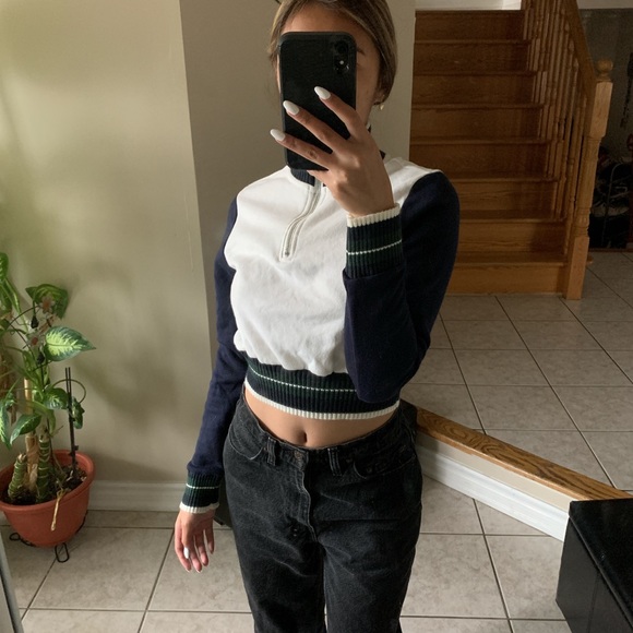 Garage Crop Quarter Zip - Picture 1 of 3